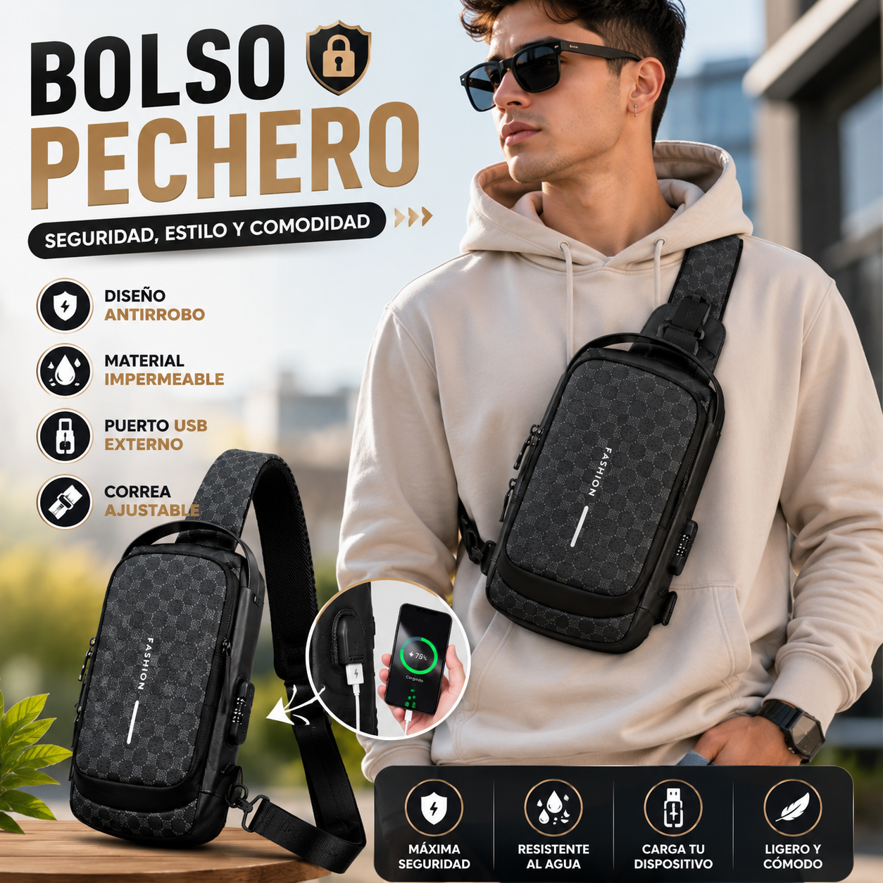 VX Bolso pechero P1321