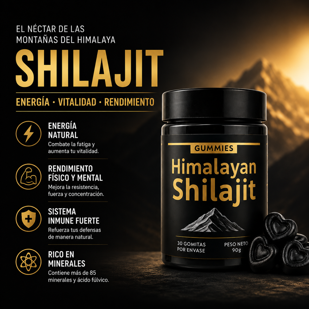 Shilajit Vital Gummies - Energía Ancestral en Cada Bocado