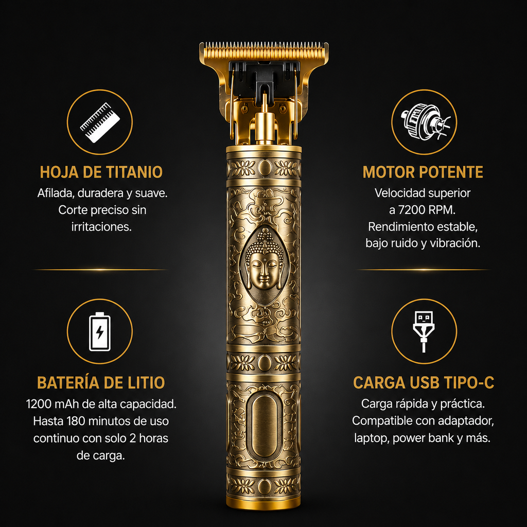 Cortadora Patillera  Recargable 3 Cac