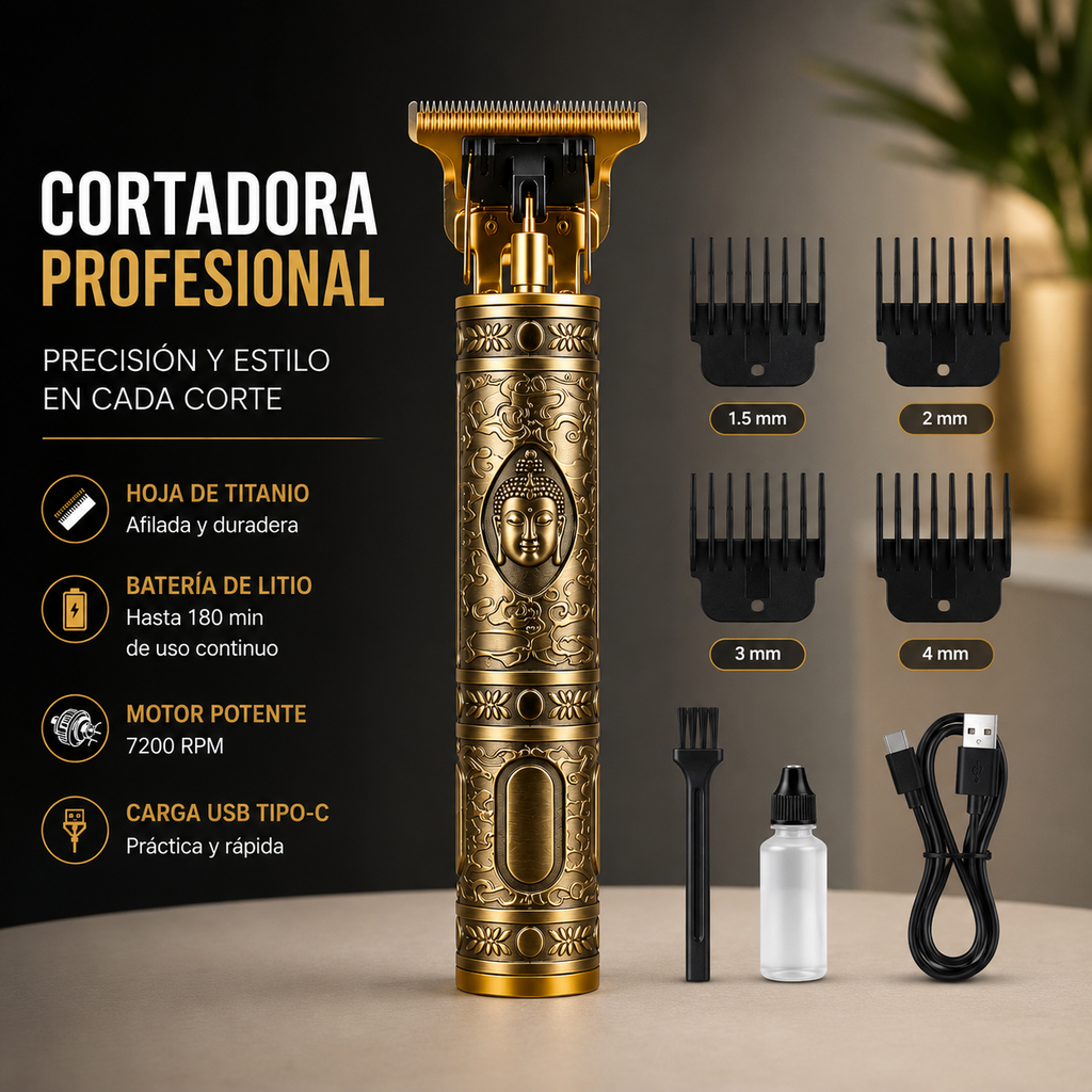 Cortadora Patillera  Recargable 3 Cac