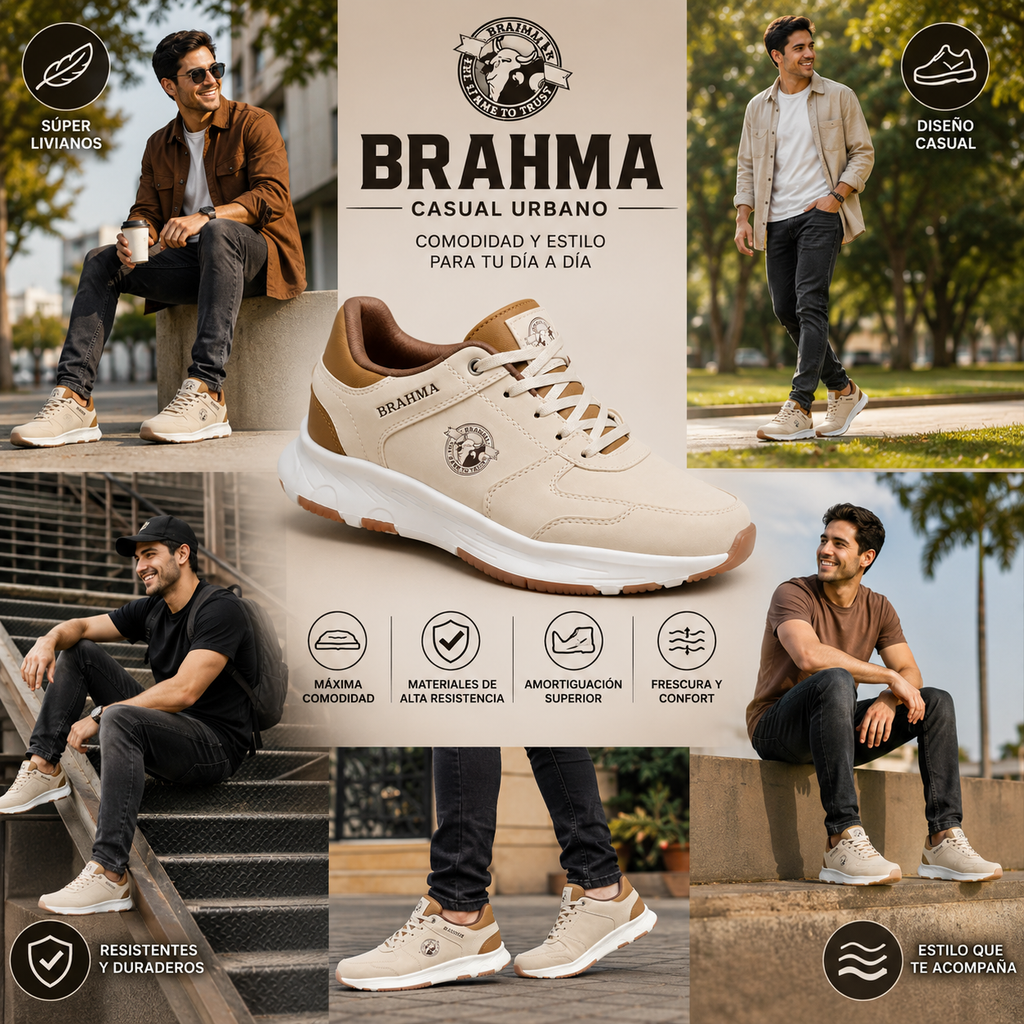Zapato brahma Super liviano Suela eva