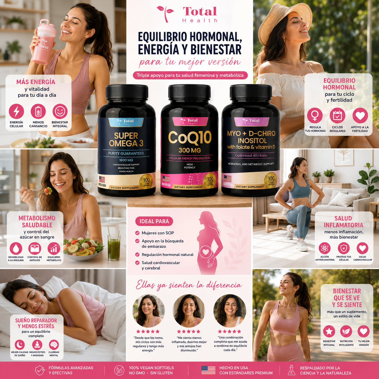 combo 3 productos  total