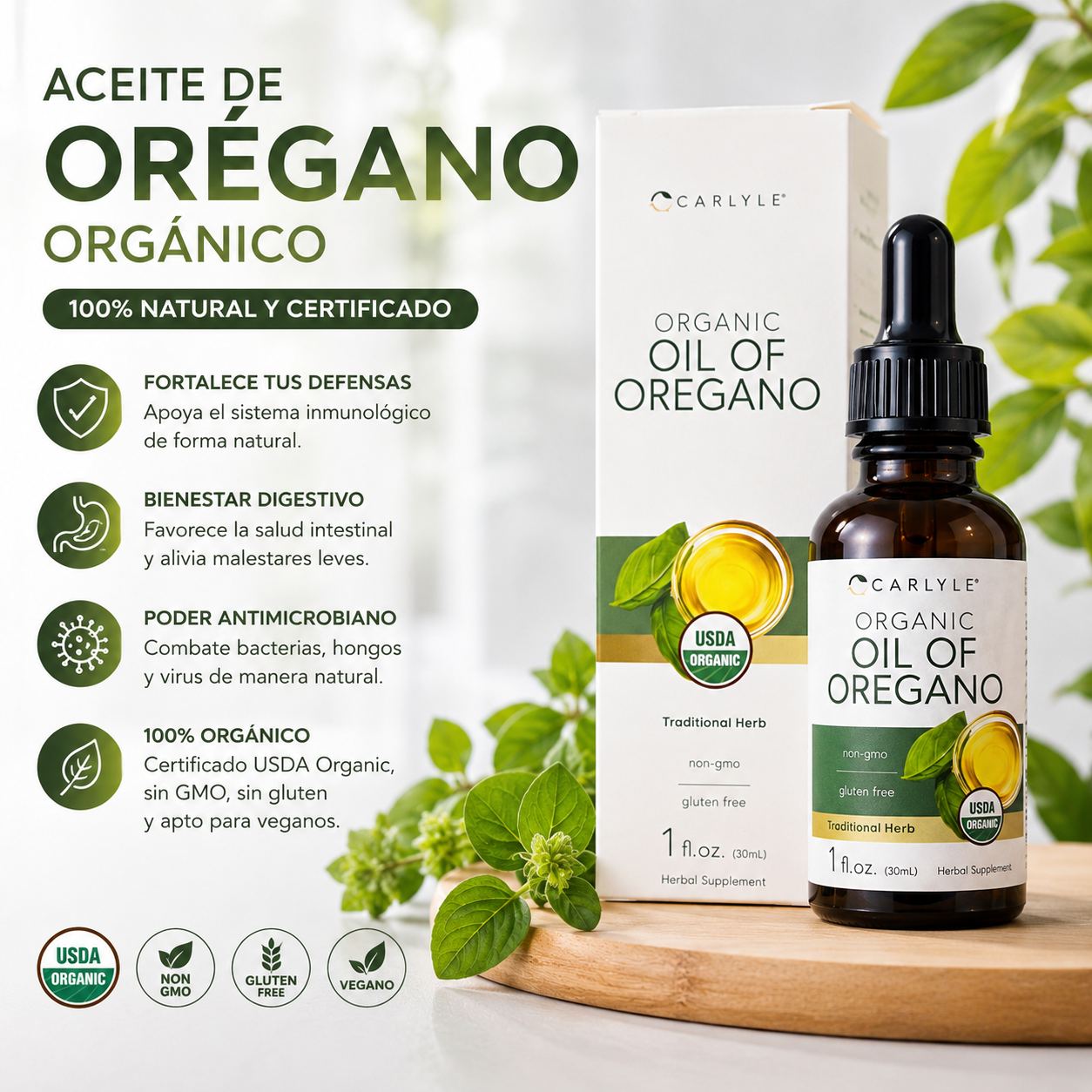 Aceite de Orégano Natural