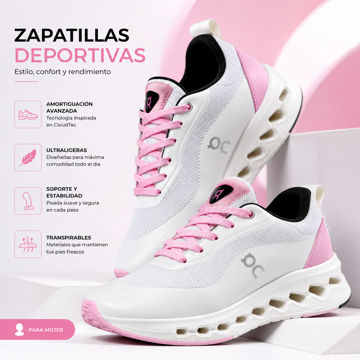 Tenis CQ On Cloud de Dama