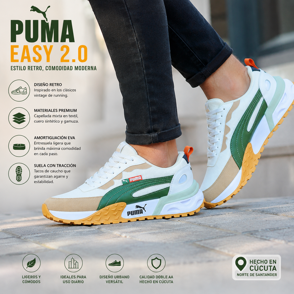 Puma Easy Rider Jh Beige Verde